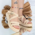 Frauen YSD1 Sandalen beige Mei
