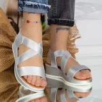 Frauensandalen Pt22 Silber Mei