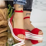 Frauen PT23A Sandalen rot Mei
