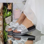 Frauen Silber WS221 Pantoffeln für Frauen Mei