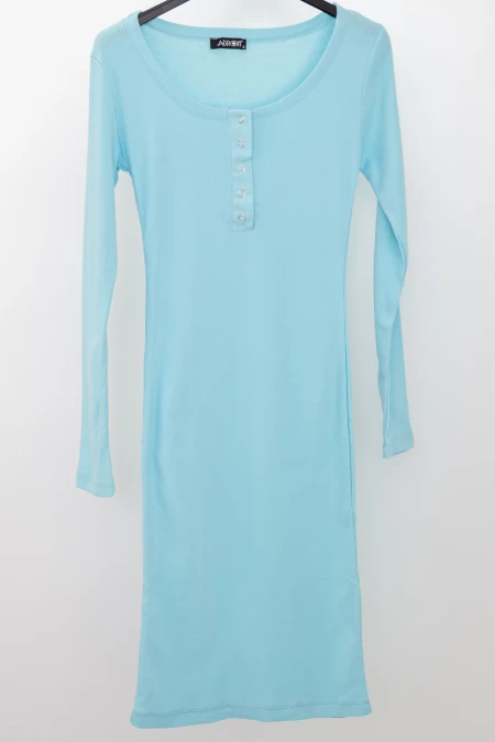 Frauenkleid 8483 Blau ADROM