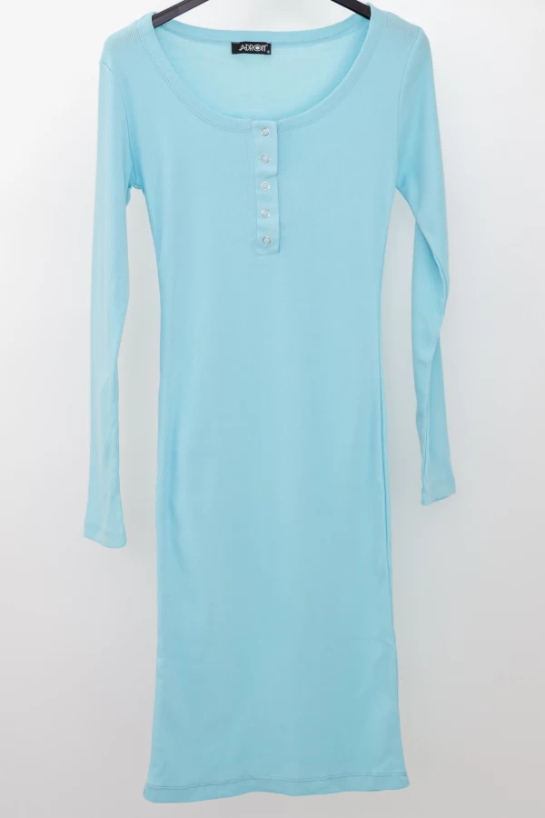 Frauenkleid 8483 Blau ADROM