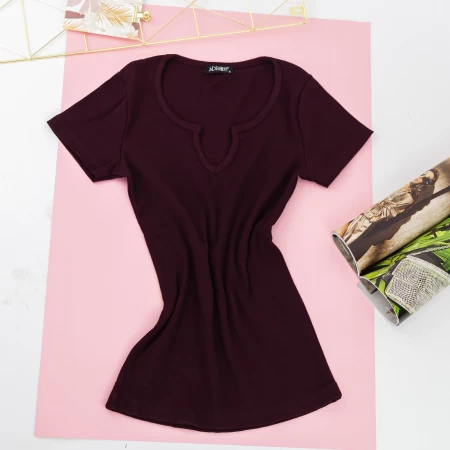 Frauen t -Shirt 8833 Wiśniowy | ADROM