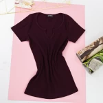 Frauen t -Shirt 8833 Wiśniowy | ADROM
