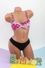 Frauenbadeanzug, 2 Teile L12 Fuchsia Meina