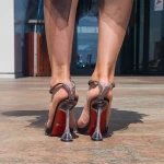 Sandalen mit einer dünnen Ferse ES2701 Schwarz | Existieren