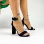 Sandalen mit dickem Absatz xkk532 schwarz | Mei