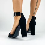 Sandalen mit dickem Absatz xkk532 schwarz | Mei