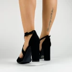 Sandalen mit dicker Ferse xkk537 schwarz | Mei