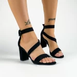 Sandalen mit dicker Ferse xkk535 schwarz | Mei