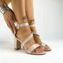 Sandalen mit dicken Absätzen xkk535 Beige Mei