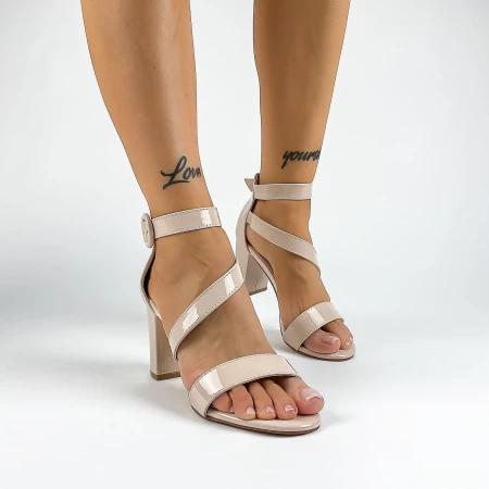 Sandalen mit dicken Absätzen xkk535 Beige Mei