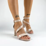 Sandalen mit dicken Absätzen xkk535 Beige Mei