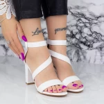Sandalen mit dicker Ferse xkk535 Weiß | Mei