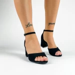 Sandalen mit dicker Ferse xkk566 schwarz | Mei