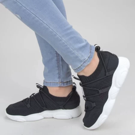 Frauen YQ50 Black-Biała-Sportschuhe Mei