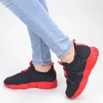 Frauen YQ50 Schwarz-Red-Sportschuhe Mei
