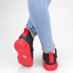 Frauen YQ50 Schwarz-Red-Sportschuhe Mei