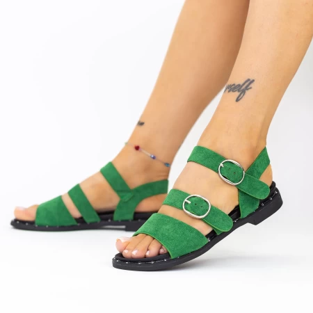 Frauensandalen LM366 Grün Mei