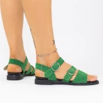 Frauensandalen LM366 Grün Mei