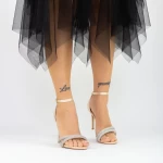 Sandalen mit einer dünnen Ferse 2xkk573 Beige | Mei