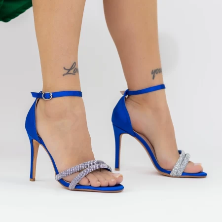 Sandalen mit einem dünnen Absatz 2xkk573 Blau Mei