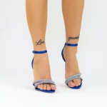 Sandalen mit einem dünnen Absatz 2xkk573 Blau Mei