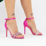 Sandalen mit dünnem Absatz 2xkk573 Fuksja | Mei