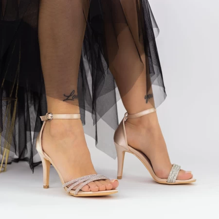 Sandalen mit einem dünnen Absatz 2YXD26 Beige | Mei