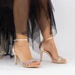 Sandalen mit einem dünnen Absatz 2YXD26 Beige | Mei