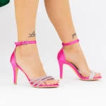 Sandalen mit einer dünnen Ferse 2yxd26 Fuksja | Mei