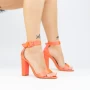Sandalen mit dicken Absätzen 2xkk571 Orange Mei