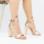 Sandalen mit dicken Absätzen 2xkk571a Champagner | Mei