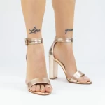Sandalen mit dicken Absätzen 2xkk571a Champagner | Mei