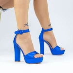 Sandalen mit einer dicken Ferse und KV50B Blau Mei