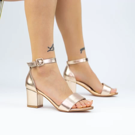 Sandalen mit dicken Absätzen 2xkk572a Champagner | Mei