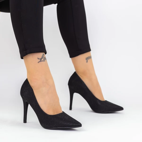 Schuhe mit dünnem Absatz xkk250b schwarz | Mei