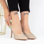 Dünne Absatzschuhe xkk250b Gold Mei