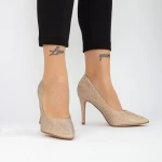 Dünne Absatzschuhe xkk250b Gold Mei