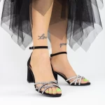 Sandalen mit dicken Absätzen 2RG11 Schwarz | Mei