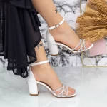 Sandalen mit dicken Absätzen 2RG11 Weiß | Mei
