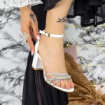 Sandalen mit dicken Absätzen 2RG11 Weiß | Mei