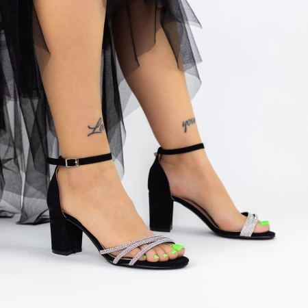 Sandalen mit dicken Absätzen 2RG13 Schwarz | Mei