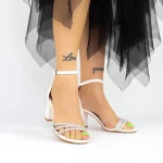 Sandalen mit dicken Absätzen 2RG13 Weiß | Mei
