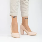 Beige -dicke dicke Heels Schuhe Mei