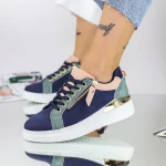Frauen Sportschuhe C2041 Blue Pink | Mode