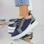 Frauen Sportschuhe C2041 Blue Pink | Mode