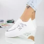 Frauen Sportschuhe 20D82 Weiß und Silber KK & VV