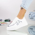 Frauen Sportschuhe 20D82 Weiß und Silber KK & VV