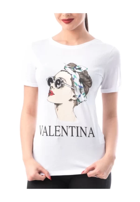 Frauen t -Shirt 8122 Valentina White | ADROM